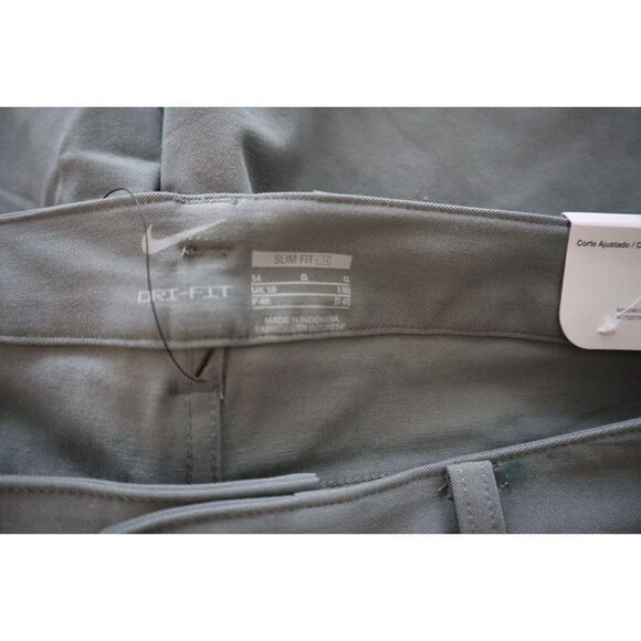 Nike BV6081 084 Women's Sz 14 Gray DRI-FIT Slim Fit Golf Pants - Picture 3 of 9